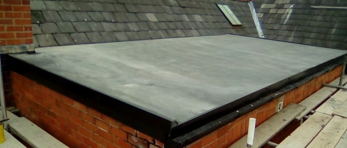 Rubber Roof & Pointed Chimney Stack Chester